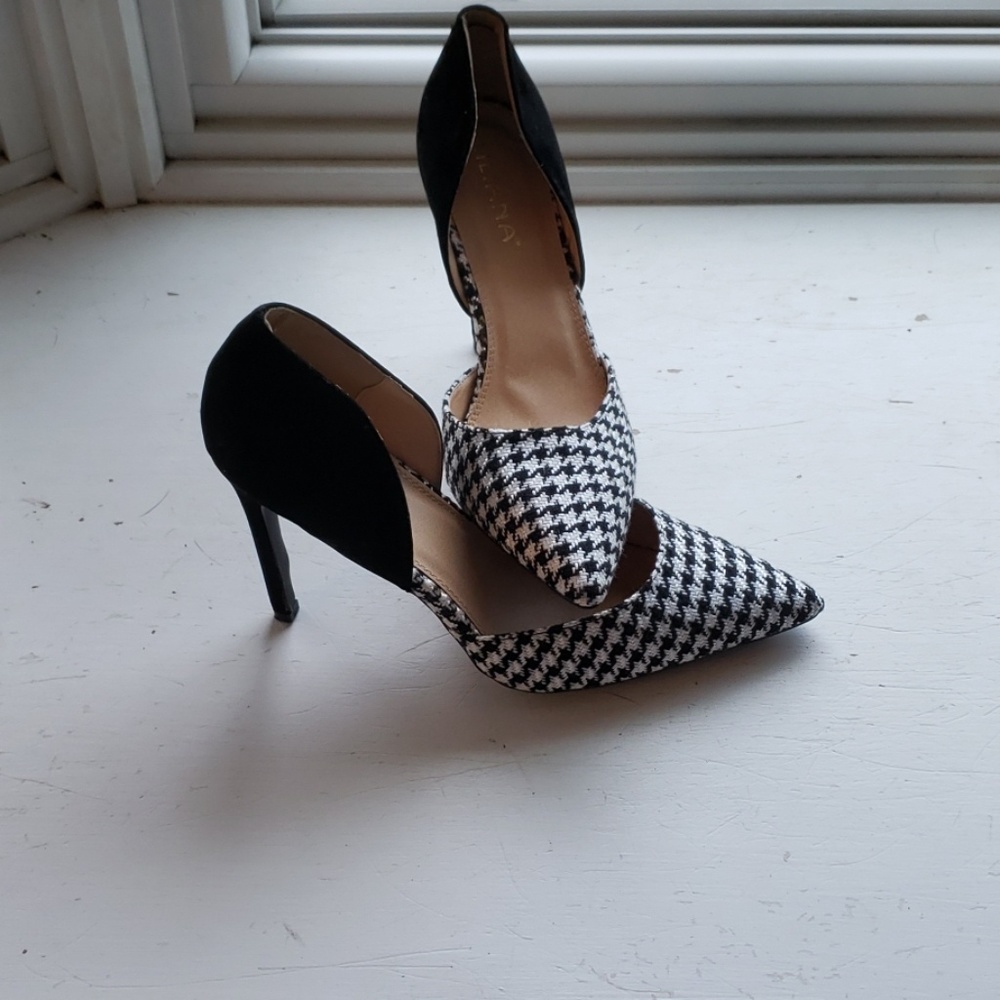 Euc Liliana Houndstooth heels womens size 12